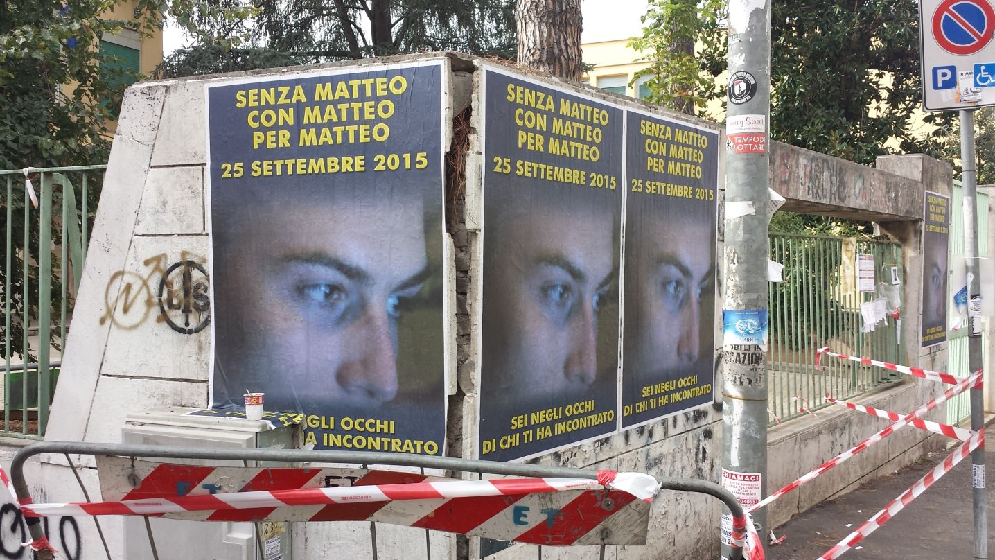Manifesti abusivi Matteo Bonetti