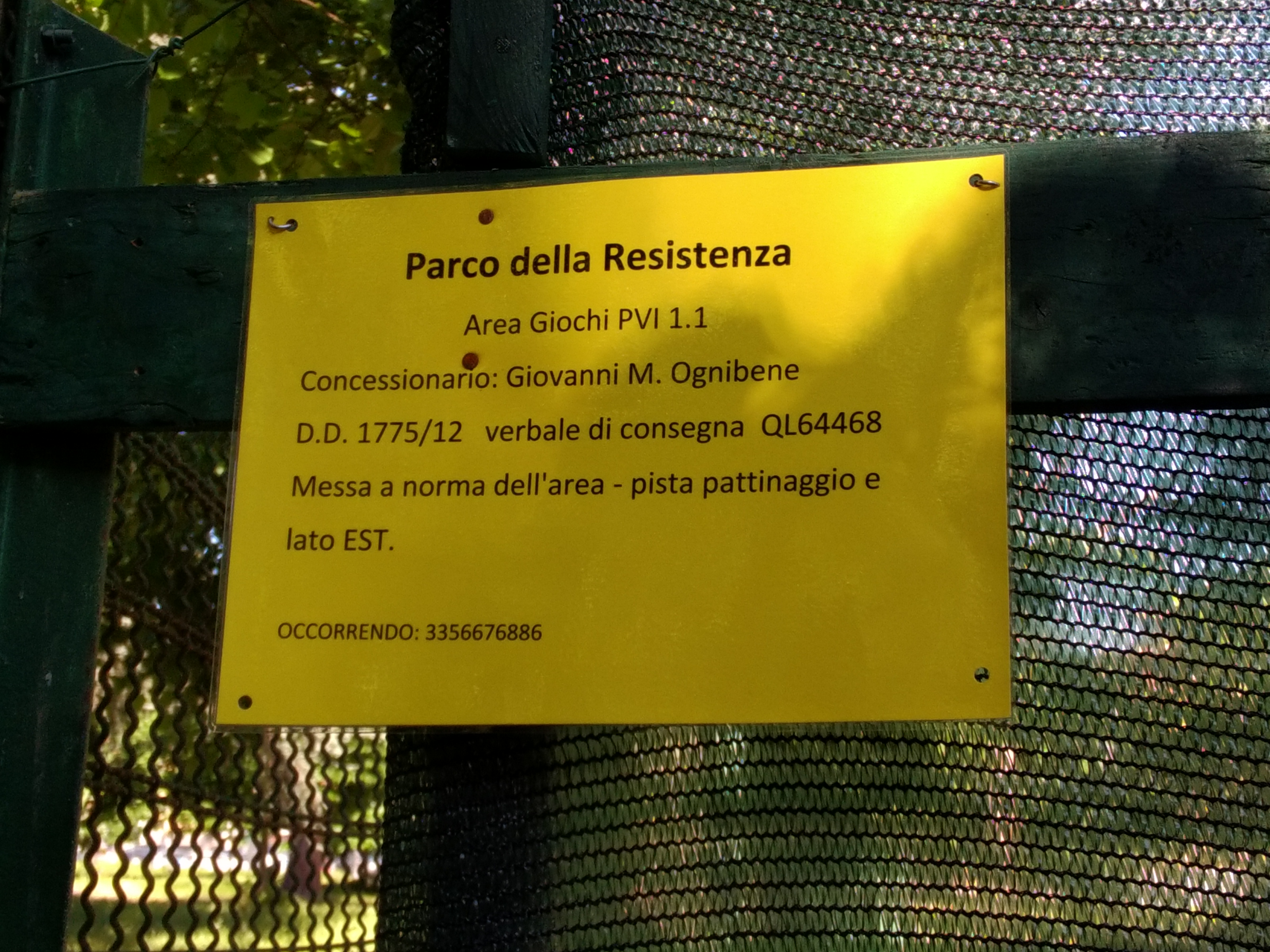 Parco Resistenza recinzione abusiva 4